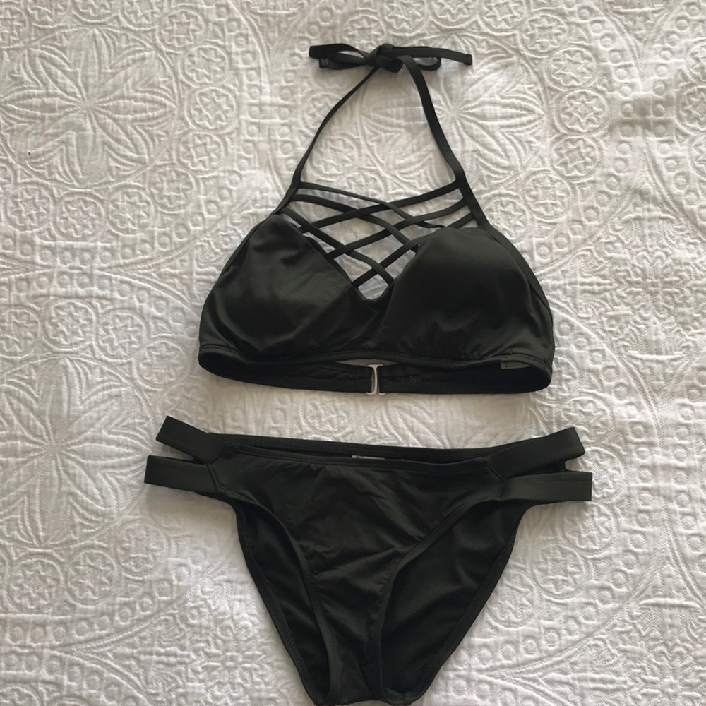Dark Green Bikini